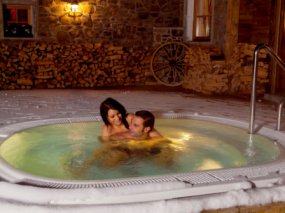 Außen-Whirlpool Hotel Kristall