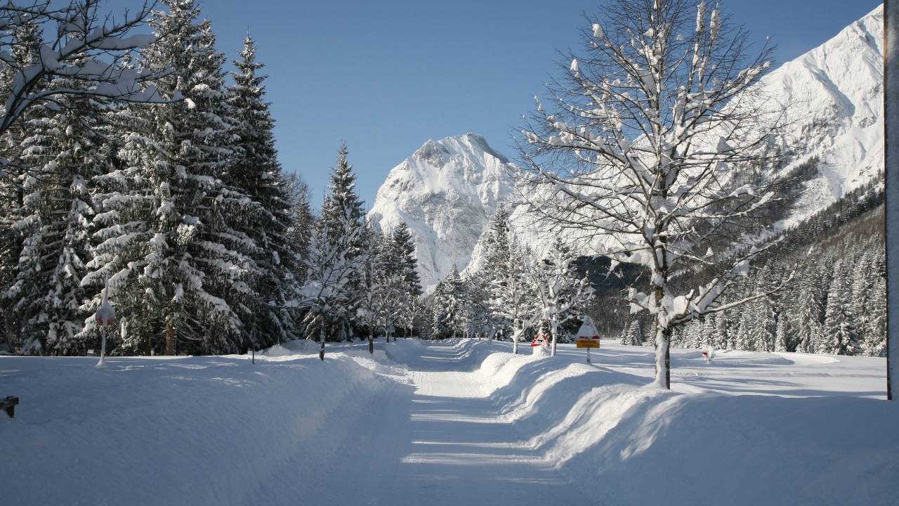 Pertisau vor dem Karwendelgebirge