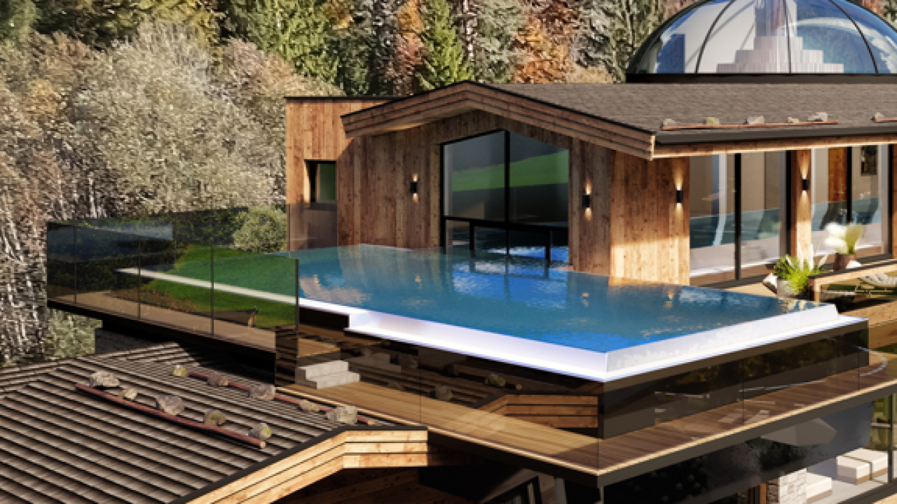 Außenpool im neuen Sky Spa im Adults Only Wellnesshotel