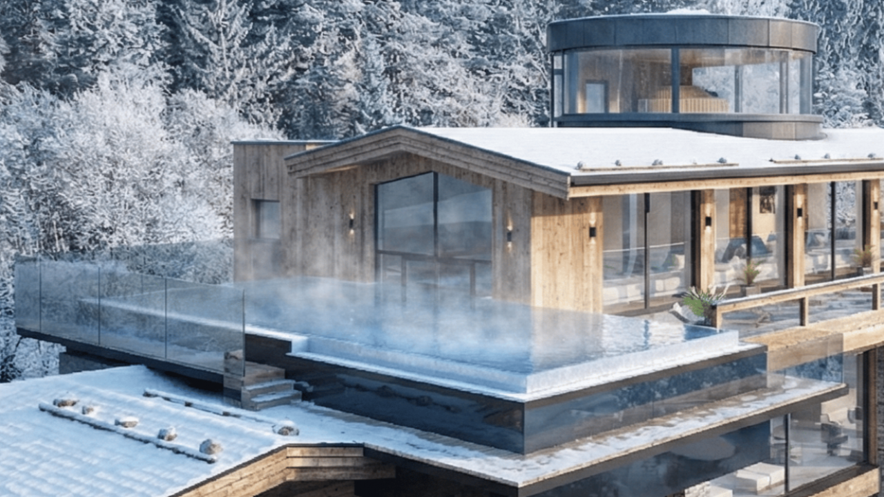 Außenpool im neuen Sky Spa im Adults Only Wellnesshotel