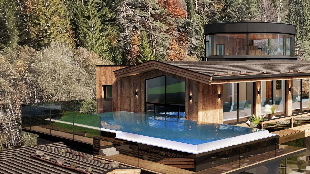 Außenpool im neuen Sky Spa im Adults Only Wellnesshotel