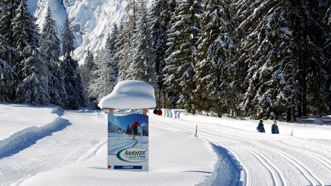 Loipne für Ski-Langlauf am Achensee