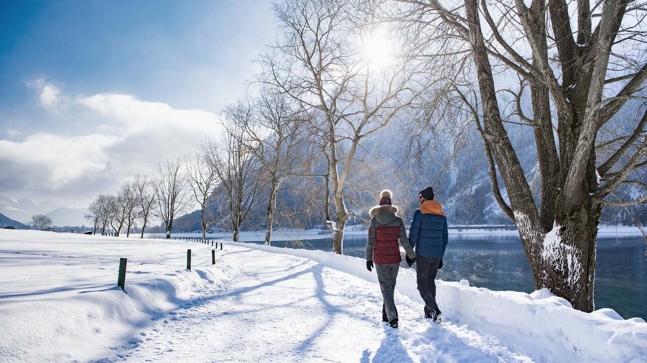 Spaziergang im Winter am Achnesee